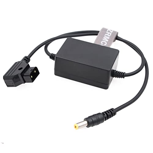 SZRMCC Anton V-Mount Gold Mount Battery D-tap to DC Barrel Power Cable for Canon C70 XF605 XF705 Camera (Straight DC) Straight DC