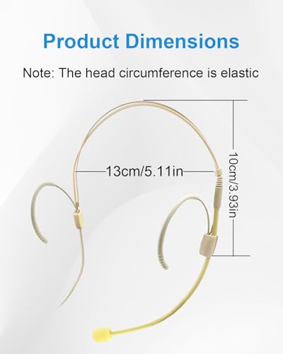 Double Earset Over Headworn Mic for Sennheiser Wireless System Only for Sennheiser Wireless System