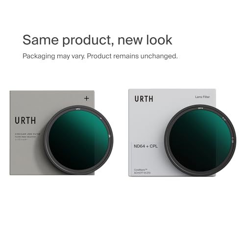 Urth 95mm CPL + ND64 Lens Filter (Plus+) — 20-Layer Nano-Coated Camera Lens Filter for Enhanced Polarization and Neutral Density Control