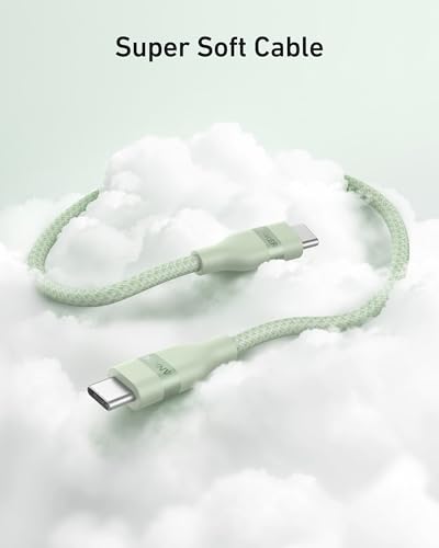 Anker Go Kit, Nano USB-C Cable, 240W Flexible Braided Cord, Nano Charger, 30W USB-C GaN Charger, Fast Charging for iPhone 17 Series, MacBook Pro, and More (Green, 6 ft)