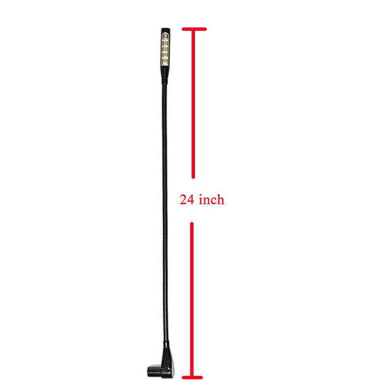 24 inch 2 watt Right Angle XLR 4PIN LED Mixer gooseneck lamp for Yamaha BEHRINGER Allen&Heath Mixer (XLR 4Pin Port)