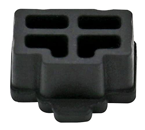 iexcell 125 Pcs Black Silicone Ethernet Hub Port RJ45 Anti-Dust Cover Cap Protector Plugs Stoppers for RJ45 Female Port Devices