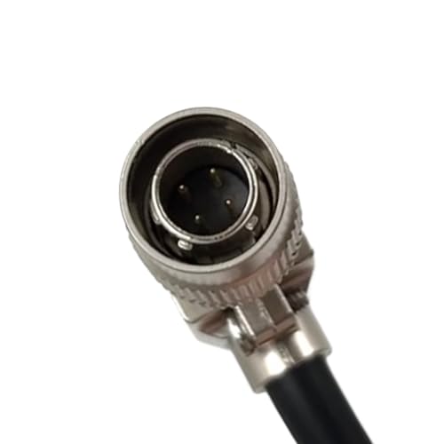 D Tap to Hirose 4 Pin Male Power Cable, Compatible with Sound Devices 688/633, MixPre-10 II, Zoom F8/F4/F8N, SmallHD AC7/DP7, V-Mount & Gold Mount Battery Compatible Black
