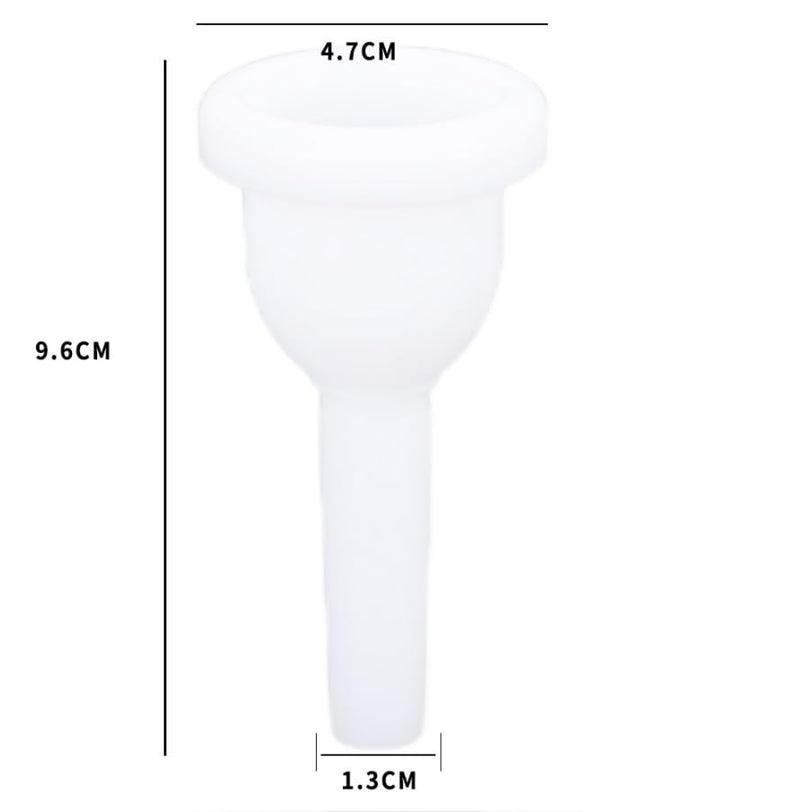 Eujgoov Tuba Mouthpiece ABS Plastic Machine Standard Polishing Tuba Mouthpiece MT‑20
