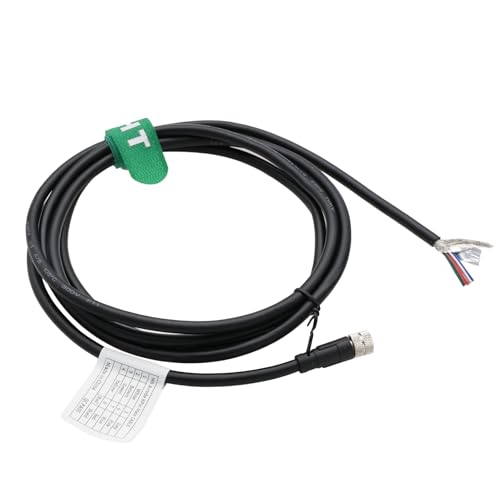 M8 8 pin Female Power Data Cable for Baumer CX Machine Vision Industrial Camera Sensor Automation Control I/O, A Code, Shielded, 10m M8 8 pin female to open