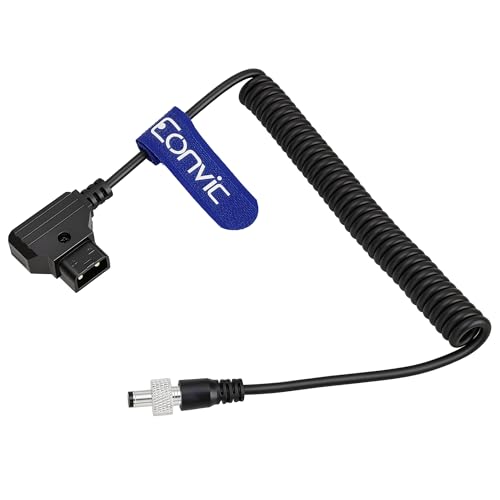 D-Tap to Decimator MD-HX and DMON Barrel Power Cable for Camera Motion Research Coiled cable Straight DC