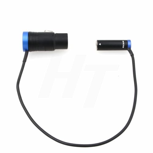 Audio Mixer Cable for Blackmagic Pocket Cinema 6K Canon C70 Camera, Mini XLR TA3M to XLR 3 Pin Right Angle Low-Profile 40cm Blue