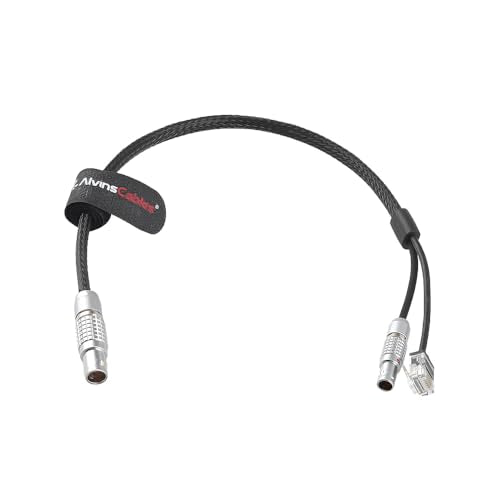 Alvin's Cables Control Cable for ARRI ETH 10 Pin to RJ45 and 2 Pin Male 24V Power Cable for ARRI Alexa Mini LF| LF| Mini| SXT Camera, Teradek COLR Straight 10 pin