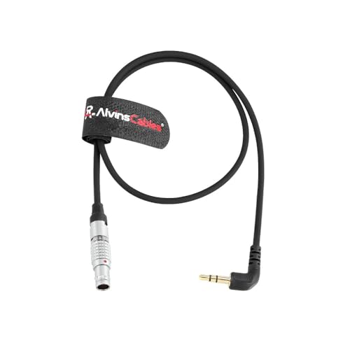 Alvin's Cables Tentacle Sync Adapter Cable Tentacle Timecode Generator to ARRI Alexa Sound Devices 5 Pin Male to 3.5MM Right Angle 45cm straight 5 pin TC direction: 3.5mm→5 Pin