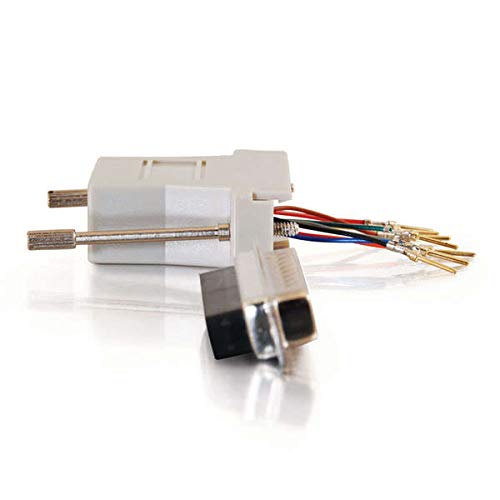 C2G 02934 RJ45 to DB25 Male Modular Adapter, Gray
