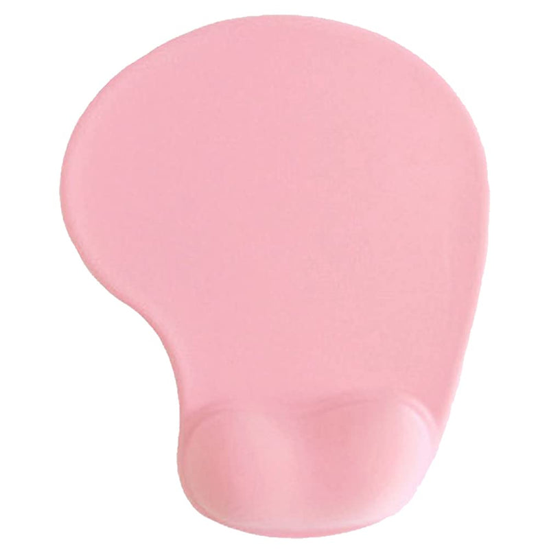 Office Mousepad with Gel Wrist Support - Ergonomic Gaming Desktop Mouse Pad Wrist Rest - Design Gamepad Mat Rubber Base for Laptop Computer (01Pink) 01Pink