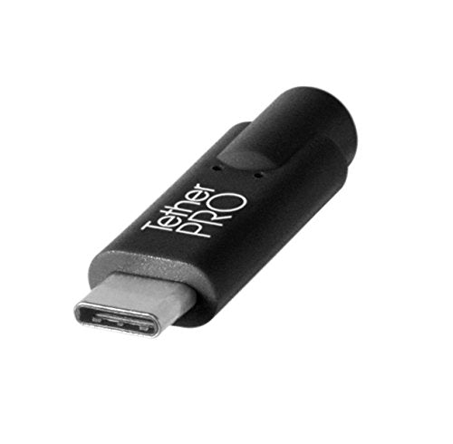 TetherPro USB-C to USB-C, 5Gbps Gen 1, 15' (4.6m), Non-Reflective Black | Fast Reliable Data Transfer | For Photographers & Digital Techs | Weather-Resistant Durable Design | 1-Year Cable Warranty 15' (4.6m) black / black