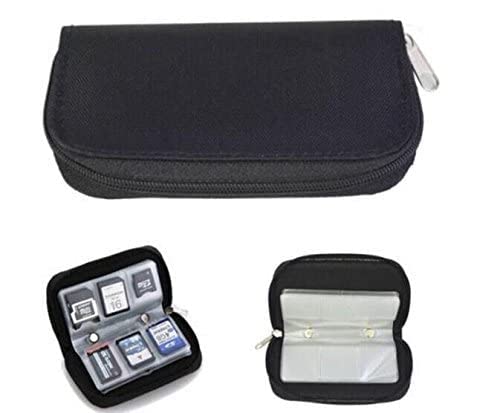 Drhob 1pcs Memory Card Storage Carrying Pouch Case Holder Wallet For CF/SD/SDHC/MS/DS