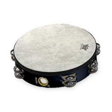 Remo Fiberskyn Tambourine - Quadura Black, 10" 10" Drum Quadura Black