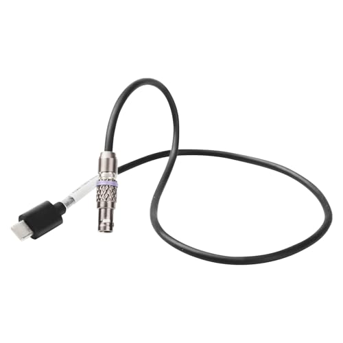 USB-C Power Cable for DJI RS4 RS3 Pro RS2 to 2 Pin Straight Angle Power Cable (Unreg.) 50cm|20inches Type C Ronin Series to Straight angle