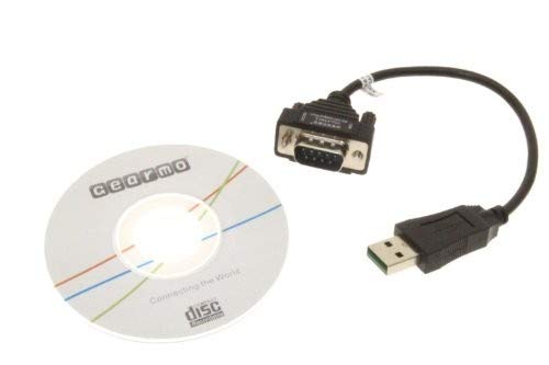 Gearmo USB to RS-232 Serial Adapter DB9-8 Inch Short Cable