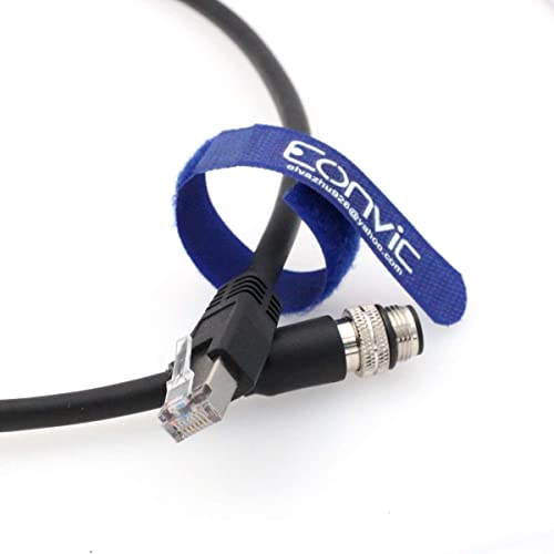 4 pin M12 D-Code RJ45 Gigabit Cognex Industrial Camera High Flex Cable (8M, M12 4pin Cable) 8M