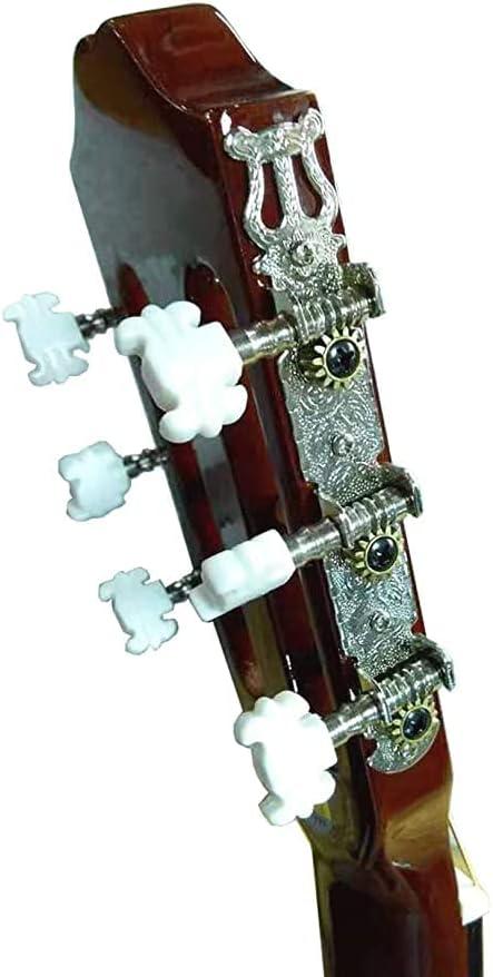 Musiclily Pro 3+3 Lyra Style Classical Guitar Machine Heads Tuning Pegs Keys Tuners Set Butterfly Button Nickel