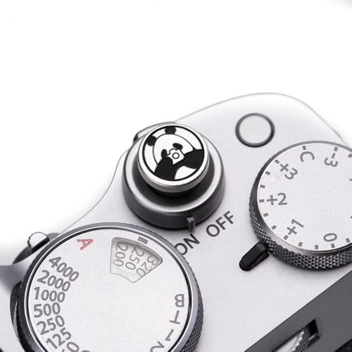 Camera Metal Hot Shoe Cover Protector Cap Cute Button Compatible for Fujifilm X100VI X100V X-M5 X-T4 X-T3 for Nikon ZF Z5 Z6 Z6II (Aluminum Alloy-Set) Aluminum Alloy-Set