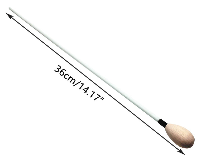 Conductor Orchestra Baton 15" Music Conductor Baton with Solid Wood Handle 4pcs