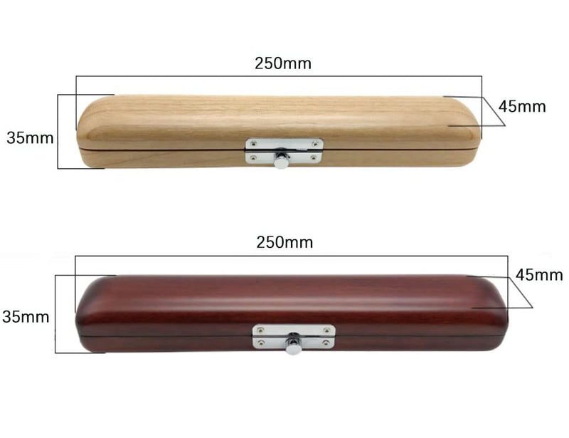 Flute Head Joint Case Mouthpiece Headjoint Storage Box Flute Instrument Accessories (Mahogony)
