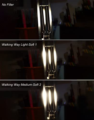 Walking Way 67mm White Pro Mist Diffusion Filter Set, Soft 1 & 2