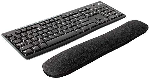 1InTheOffice Beaded Keyboard Wrist Rest Pad, Black/Gray