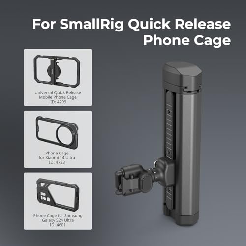 SmallRig Rotatable Bilateral Quick Release Side/Top Handle for SmallRig HawkLock Quick Release Ecosystem for Smartphones 4842 Function: Quick Release