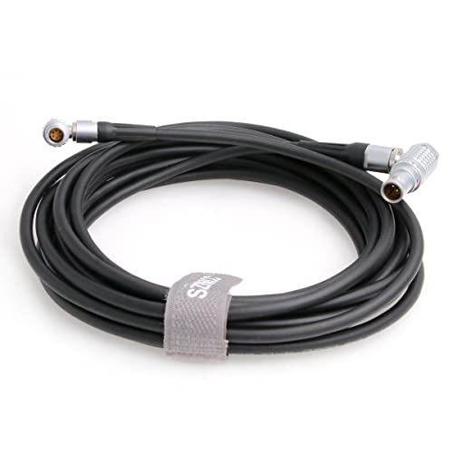 SZRMCC Extended Wired Control Cable for DJI Ronin Tethered Control Handle 6 Pin to 6 Pin Communication Expansion Port for DJI Ronin RS2 (1m, Right Angle 6 Pin-Right Angle 6 Pin) 1m