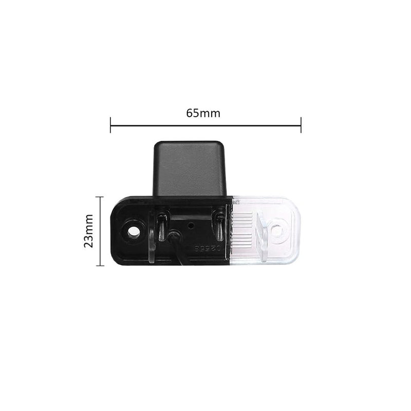 AHD/CVBS Car Rear View Camera's Fisheye Lens License Plate Lamp-Camera with RCA Cable & Vehicle Camera for Mercedes Benz CLK W203 W209 W219 W211 & Backup Camera (CVBS) CVBS