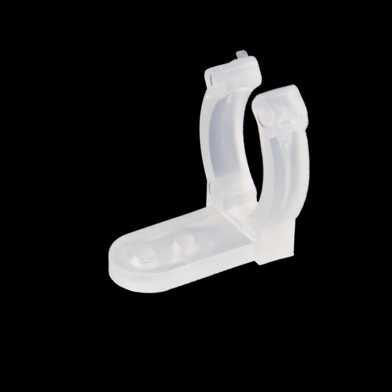 100Pcs 1/2 Inch LED Rope Light Clips Holder Cable Clips with Screws for Hanging Christmas Light String Lights Outdoor Wedding Patio LED Light Wall Mount 1/2 Inch(12mm) Transparent