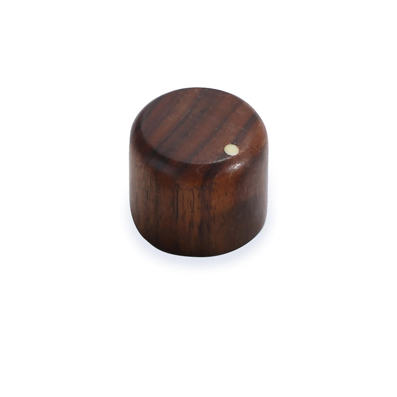 3Pcs Rose Wood Guitar Volume Tone Knobs with Brass Hole Bass Guitar Control Knobs for Strat Telecaster Jazz Les Paul Replacement Parts 3 Piece Rosewood-6.0