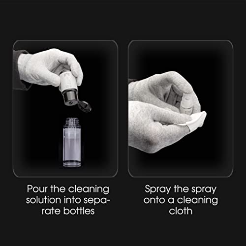 VSGO Camera Lens Cleaning Kit, Lens Cleaner Fluid, Dust-Free Cotton Swab and Dispensing Bottle Included, Compatible with Cameras, Lenses and Other Optical Products Clean(V-C01E)