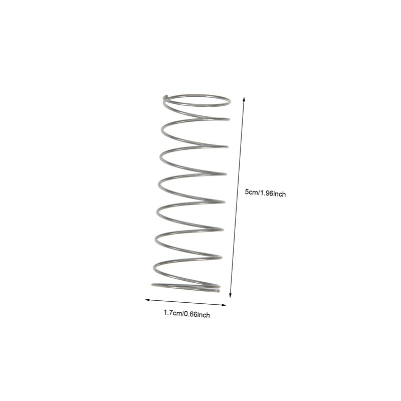 [AUSTRALIA] - Hemoton 3pcs Durable Trumpet Springs Portable Button Spring Replacement for Trumpet Sturdy Convenient Accessories for Wind Instruments 4.9x1.7cm Silver 