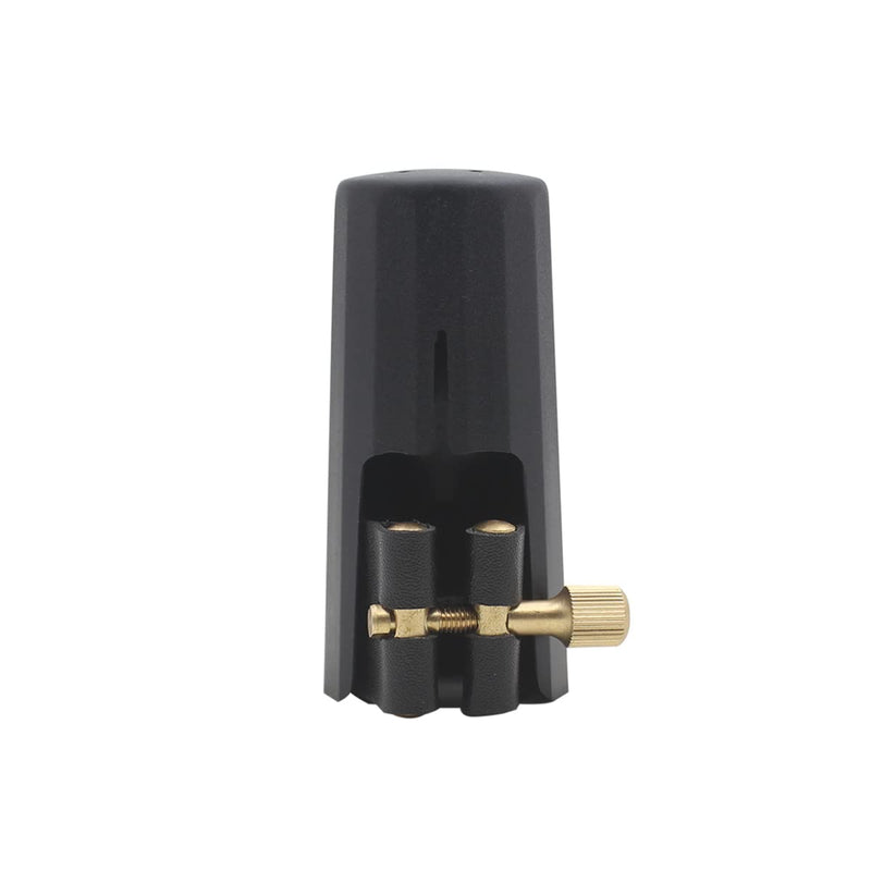 OriGlam Woodwinds Tenor Saxophone Mouthpiece Cap, Leather Ligature Fastener with Plastic Mouthpiece Cap for Sax Saxophone (Tenor)