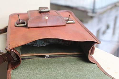 Vintage Tablet Genuine Vintage Leather ipad/tab/Kindle Satchel Crossbody Shoulder Bag 11 Inch