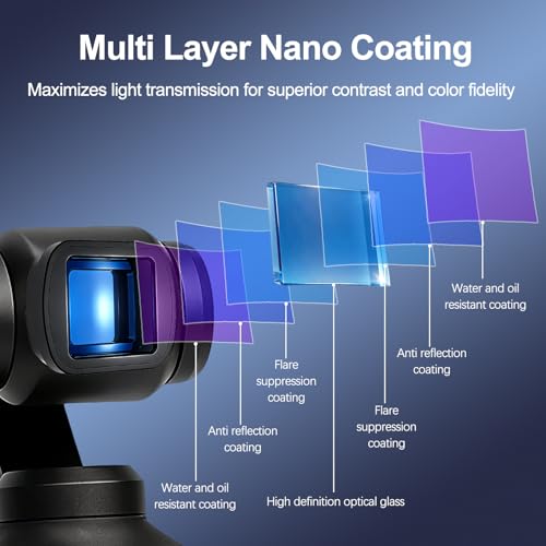 1.2X Anamorphic Lens for DJI Osmo Pocket 3 Pocket 4, Magnetic Attachment, Multi-Layer Coated Optical Glass, Includes Portable Box and Screen Protector