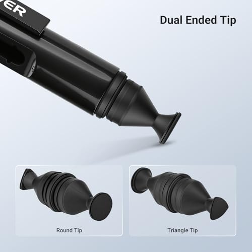 NEEWER 2 in 1 Camera Lens Cleaning Accessories Kit for Electronics, Phones, Tablets, Laptops, 1x Double Head Lens Brush Pen + 1x Cleaning Cloth, HM-51