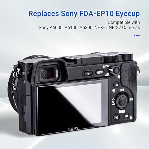 JJC 2-Pack FDA-EP10 Eyecup Eyepiece for Sony A6300 A6100 A6000 Cameras