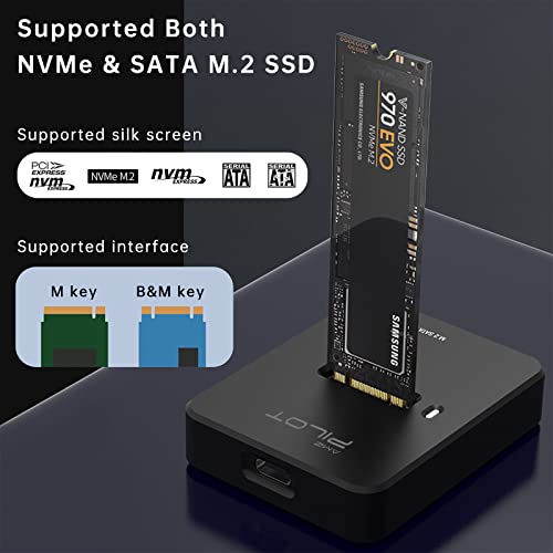 M.2 to USB C Dock + M.2 SSD Reader Adapter - SD03 Plastic + SD03C
