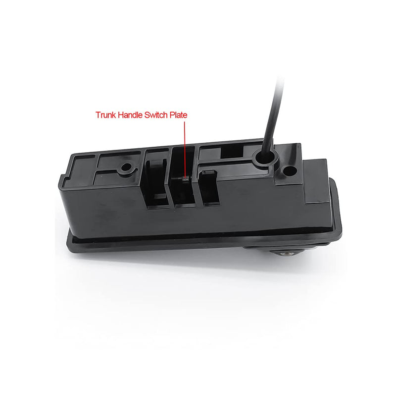 AHD/CVBS Car Rear View Camera's Fisheye Trunk Handle Camera with RCA Cable & Vehicle-Camera for Audi A3 A4 A6L A8L A5 Q7 & Backup Camera (CVBS) CVBS