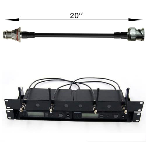 [AUSTRALIA] - RK Antenna Extension Cable with BNC and Bulkhead Connector for Wireless Microphone Combination System, Lenght 20‘’ (4 Pack) 