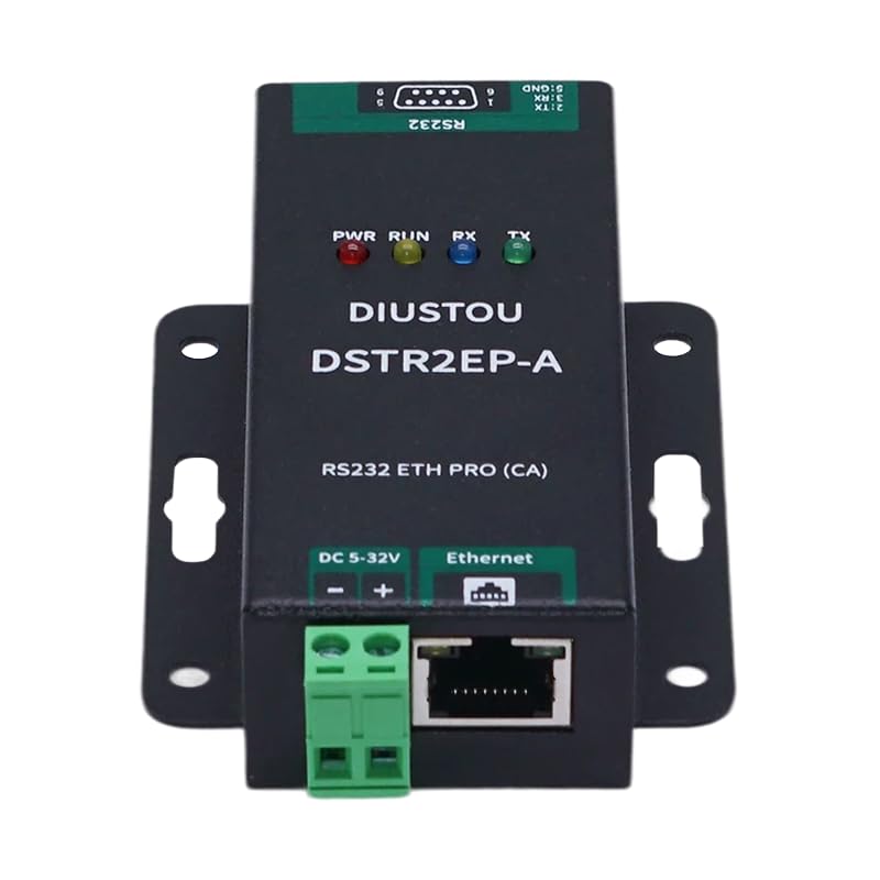 Industrial-Grade Device RS232 to ETH Networking Server Modbus TCP Gateway Supports MQTT Protocol DB9 Interface to RJ45