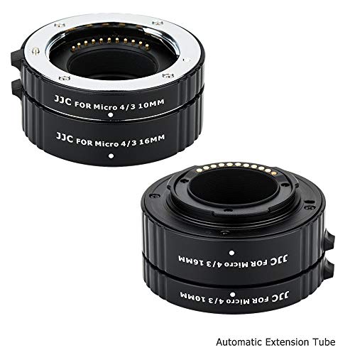 JJC Micro 4/3 Auto Focus Macro Extension Tube for Olympus Panasonic Camera Micro 4/3 Mount (Set)