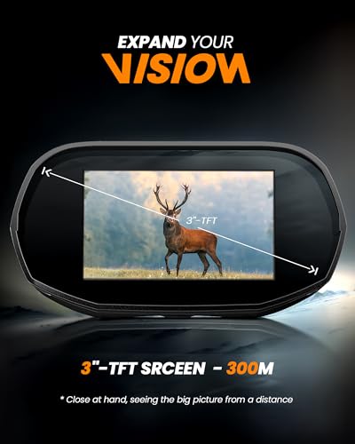 Night Vision Goggles, True 4K Night Vision Binoculars, Equipped with 50mm Objective Lens, 850nm IR, 3'' HD Screen 4000mAh Rechargeable Battery, Suit for Wildlife Watching and Camping