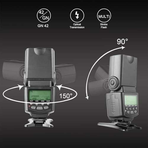 Meike MK430N TTL Camera Flash Speedlite with LCD Display for Nikon Cameras