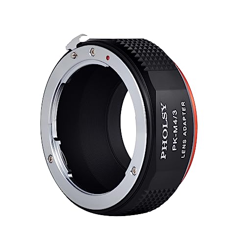 PHOLSY Lens Adapter Compatible with Pentax K Lens and MFT M4/3 Camera Pentax K to M4/3
