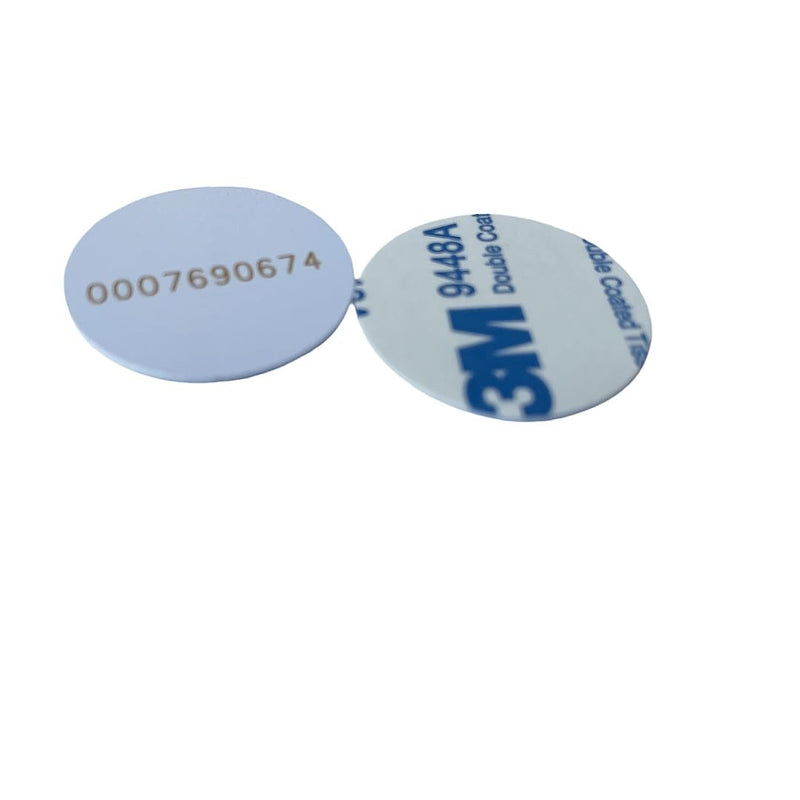 100pcs Ф25mm 125KHz sticker coin EM4100 RFID Induction Round tag card Waterproof