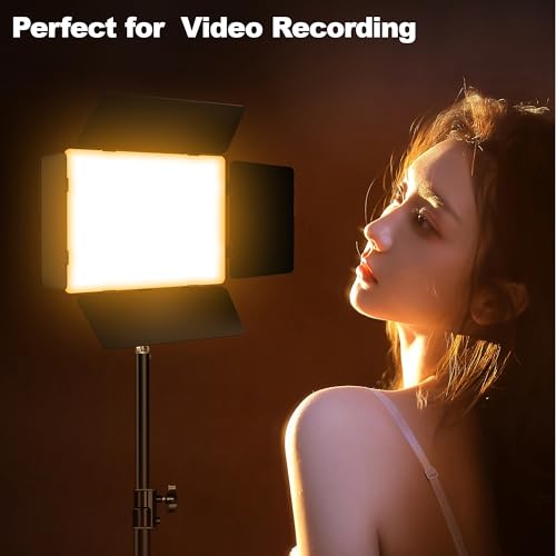 Pixel LED Video Light Panel Photography Camera Lighting 20W Bi-Color Dimmable 2500-6500K Led Studio Streaming Lights Photo Video Shooting (Battery Not Included) P30