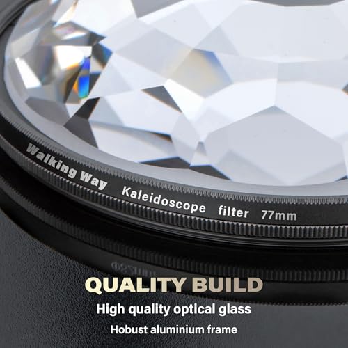 Walking Way Kaleidoscope Lens Filter 72mm Creates Symmetrical Patterns